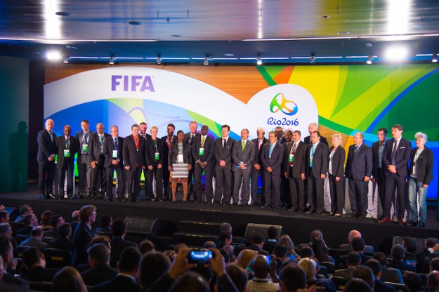 14/04/2016. Sorteio Futebol Olímpico.